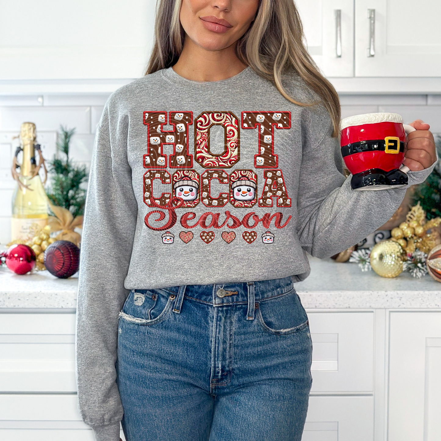 Hot Cocoa Season Crewneck Sweatshirt - WaveBerry Threads