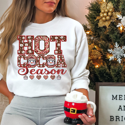 Hot Cocoa Season Crewneck Sweatshirt - WaveBerry Threads