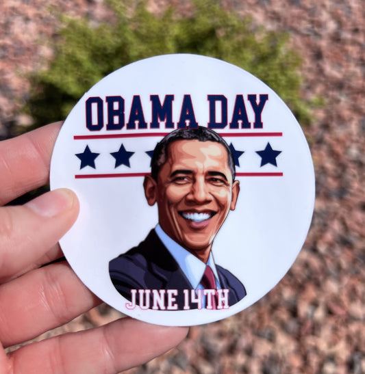Obama Day June 14th Sticker
