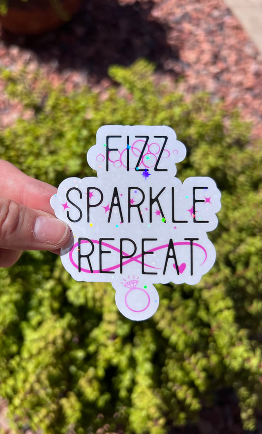 Fizz Sparkle Repeat | Bomb Party BP Fizzing Jewelry Sticker