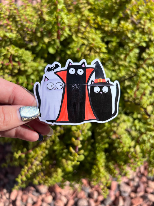 Boo Crew Spooky Season Black Cats Sticker