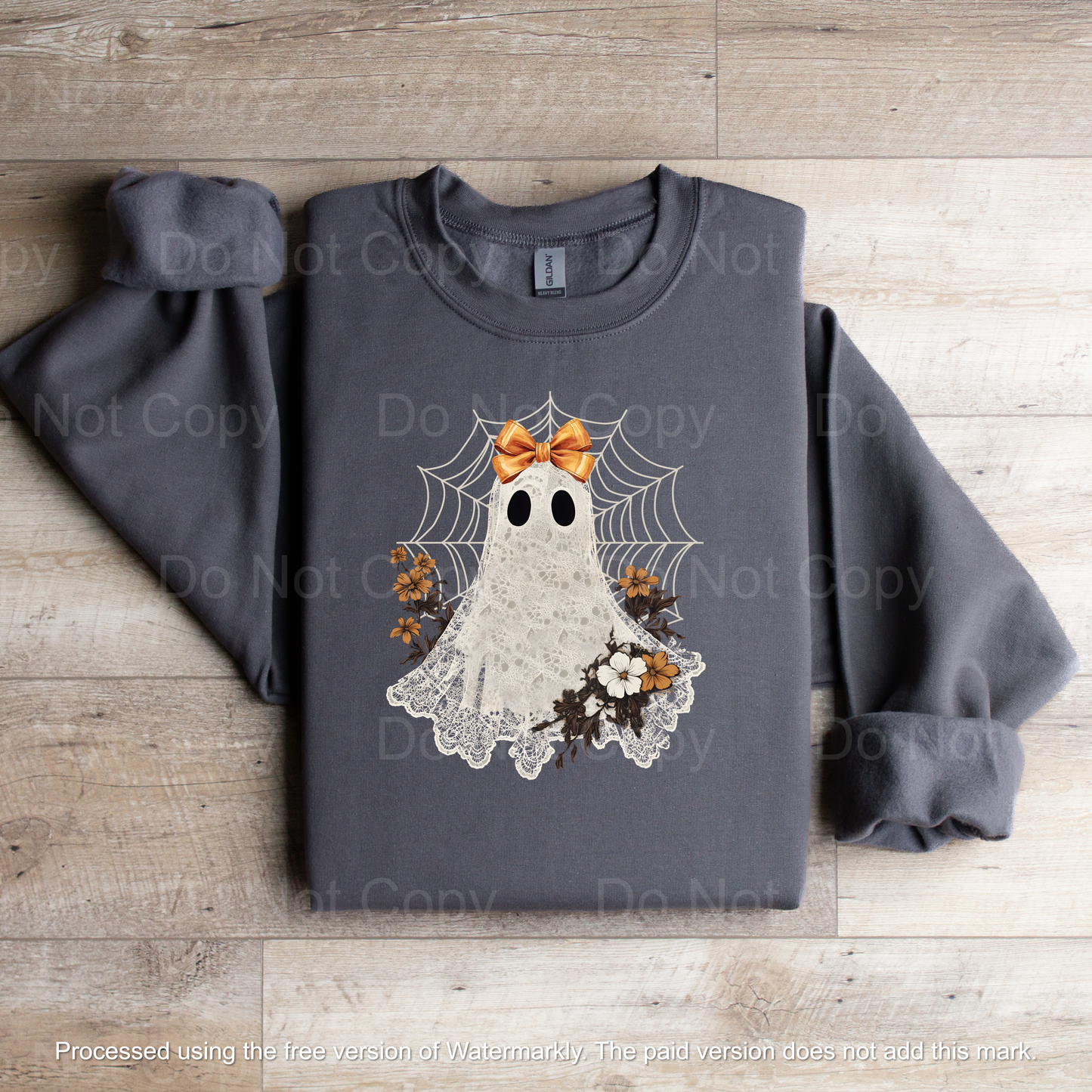 Floral Ghost Floral Lace Sweatshirt - WaveBerry Threads