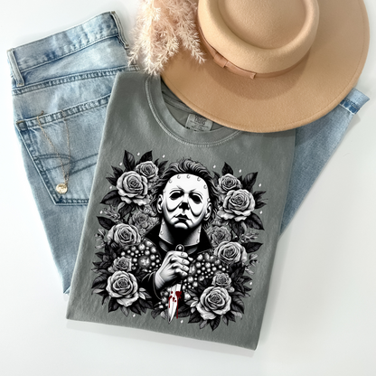 Michael Myers Floral T-Shirt