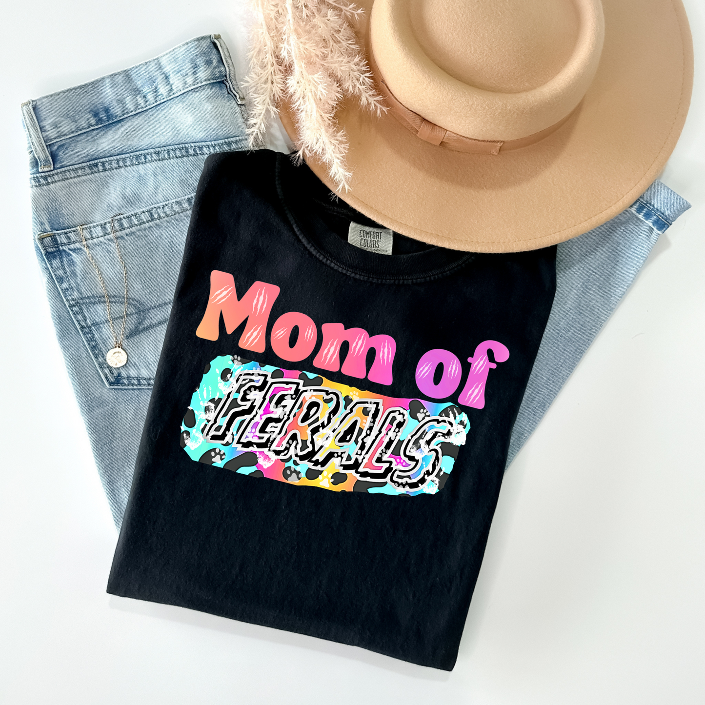 Mom of Ferals T-Shirt - WaveBerry Threads