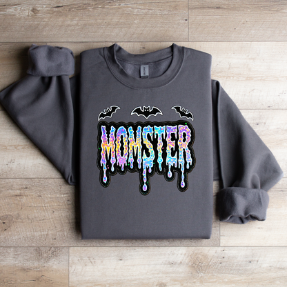 Momster Halloween Crewneck Sweatshirt - WaveBerry Threads