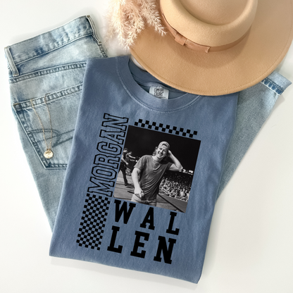 Morgan Wallen Retro Checkered T-Shirt - WaveBerry Threads