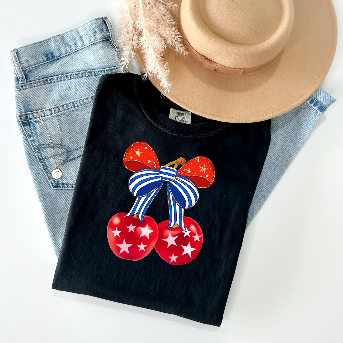 Coquette Patriotic Cherries T-Shirt