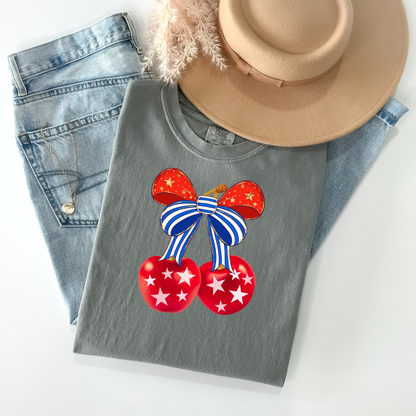 Coquette Patriotic Cherries T-Shirt