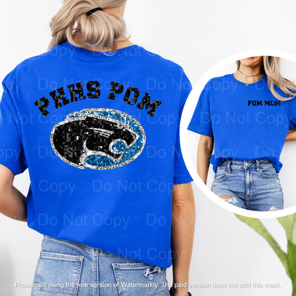 PHHS Pom Mom T-Shirt - WaveBerry Threads