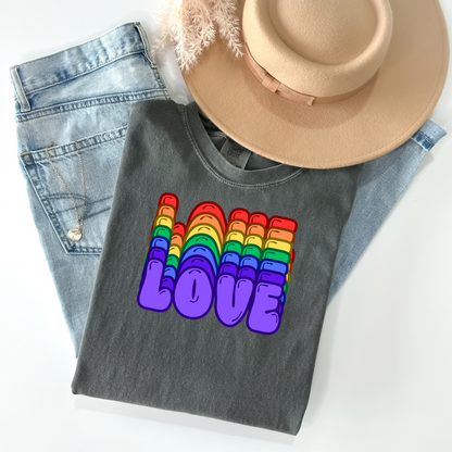 Love Rainbow T-Shirt - WaveBerry Threads