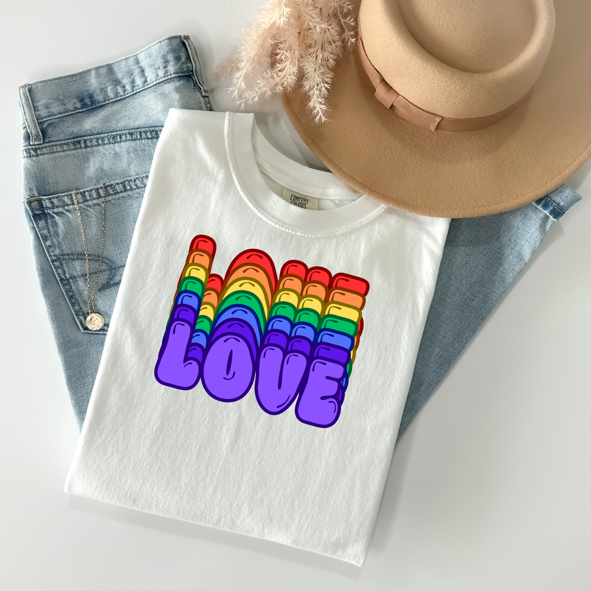 Love Rainbow T-Shirt - WaveBerry Threads