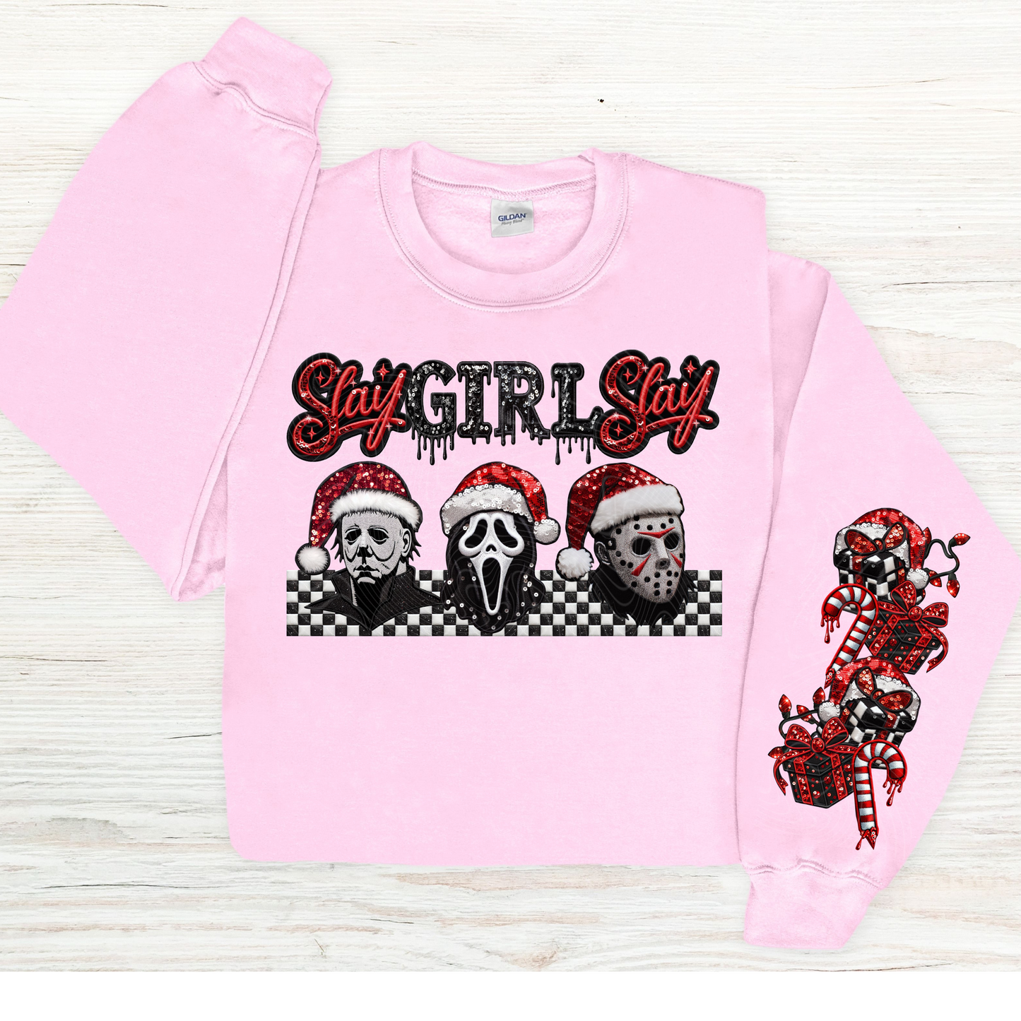 Spooky Horror Christmas Sweatshirt - WaveBerry Threads