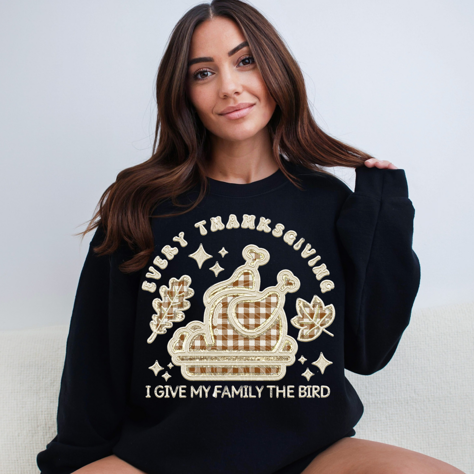 Custom Thanksgiving Sweatshirt - WaveBerry Threads