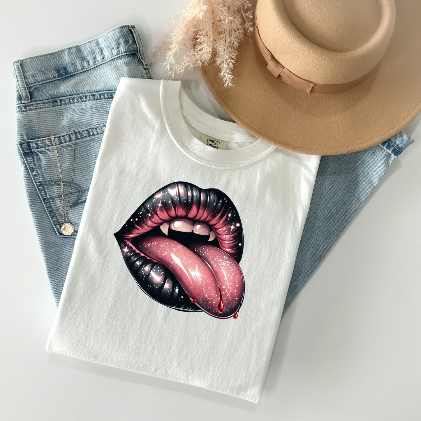 Vampire Fangs & Mouth T-Shirt