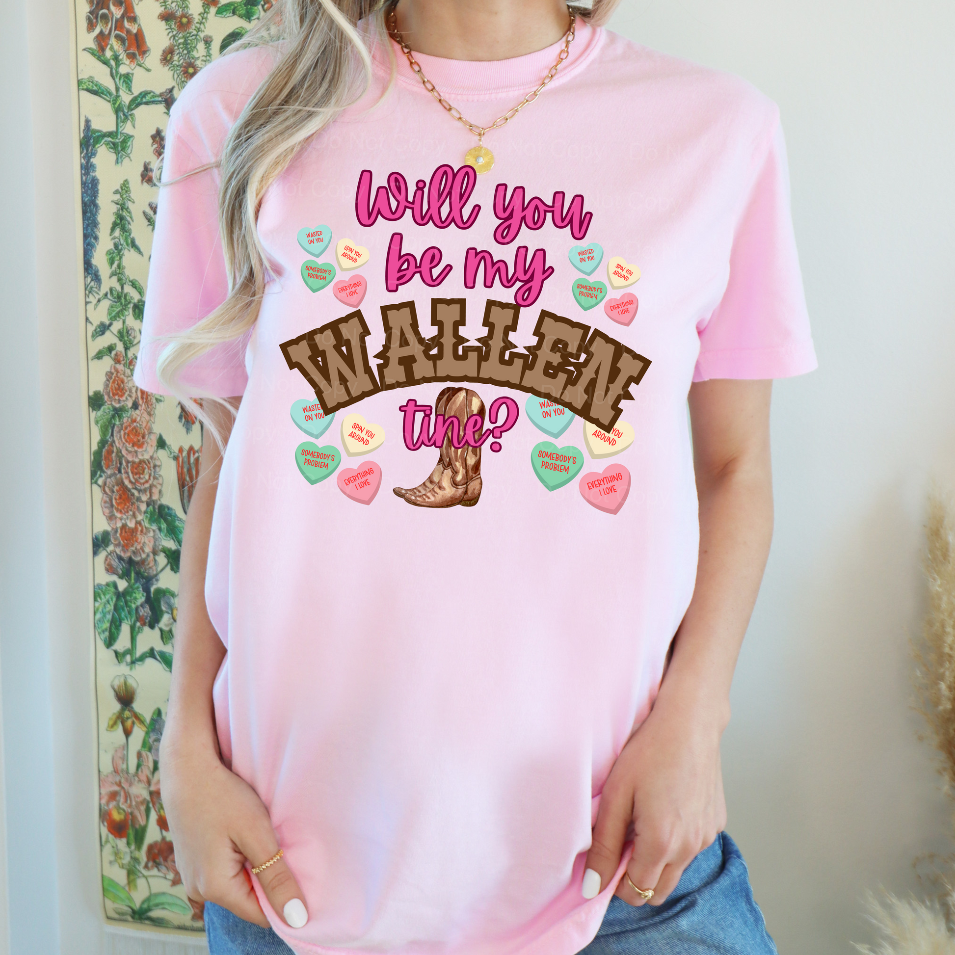 Will You Be My Wallen-tine T-Shirt - WaveBerry Threads