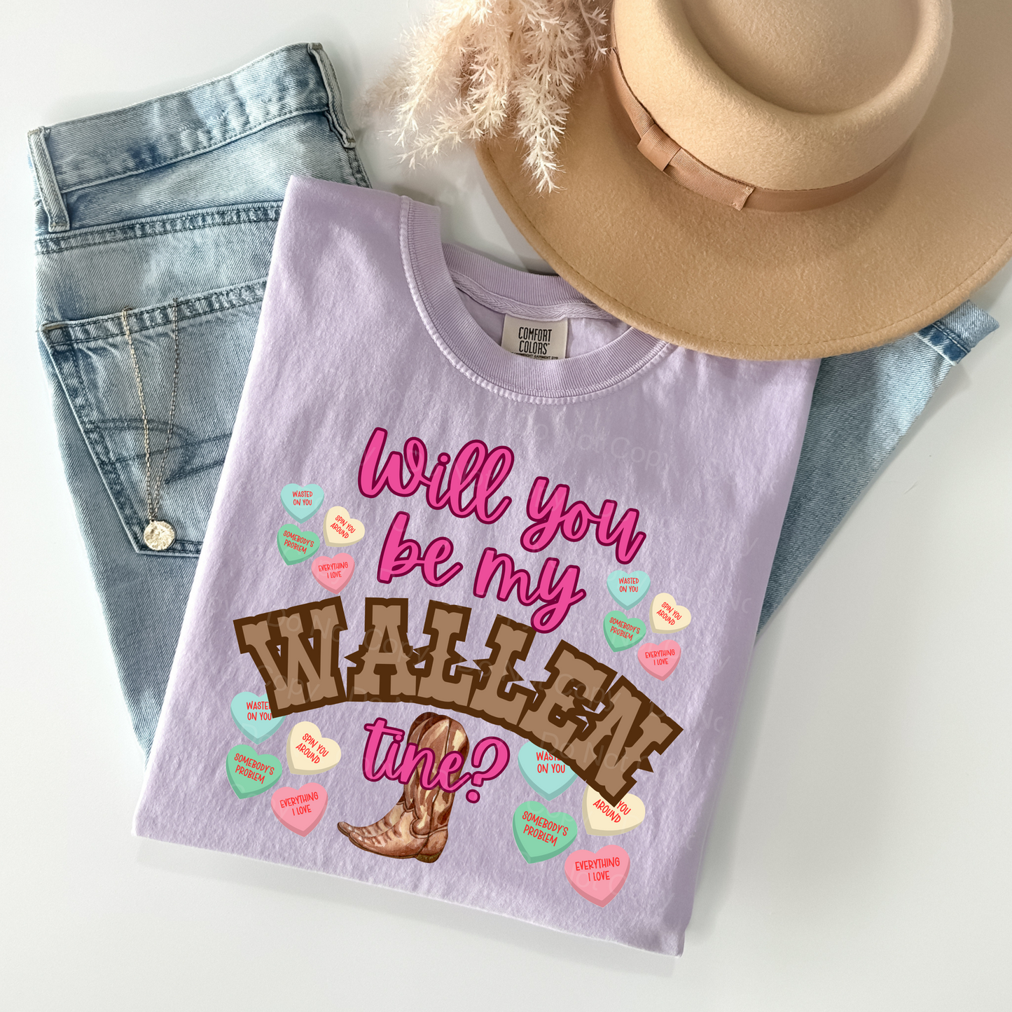 Will You Be My Wallen-tine T-Shirt - WaveBerry Threads