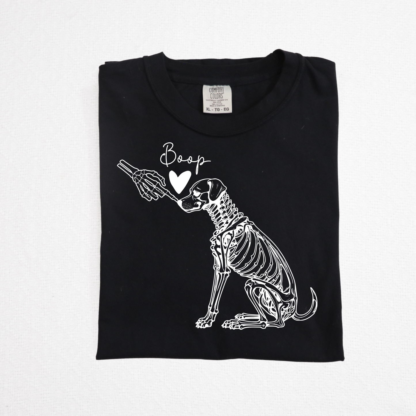 Skeleton Dog Boop Halloween T-Shirt