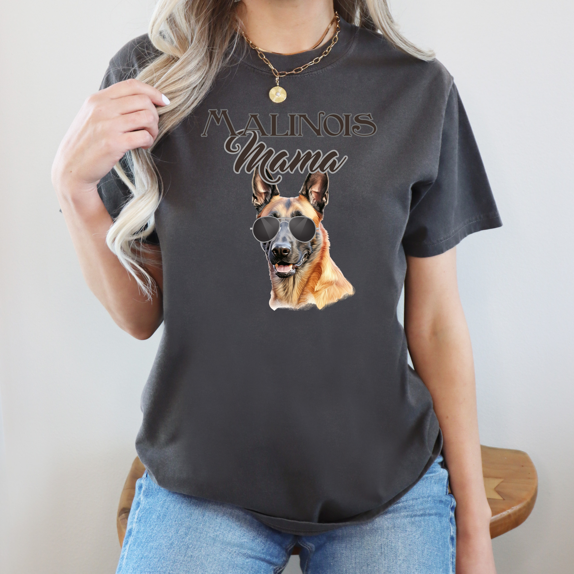 Custom Dog Breed Mama T-Shirt - WaveBerry Threads