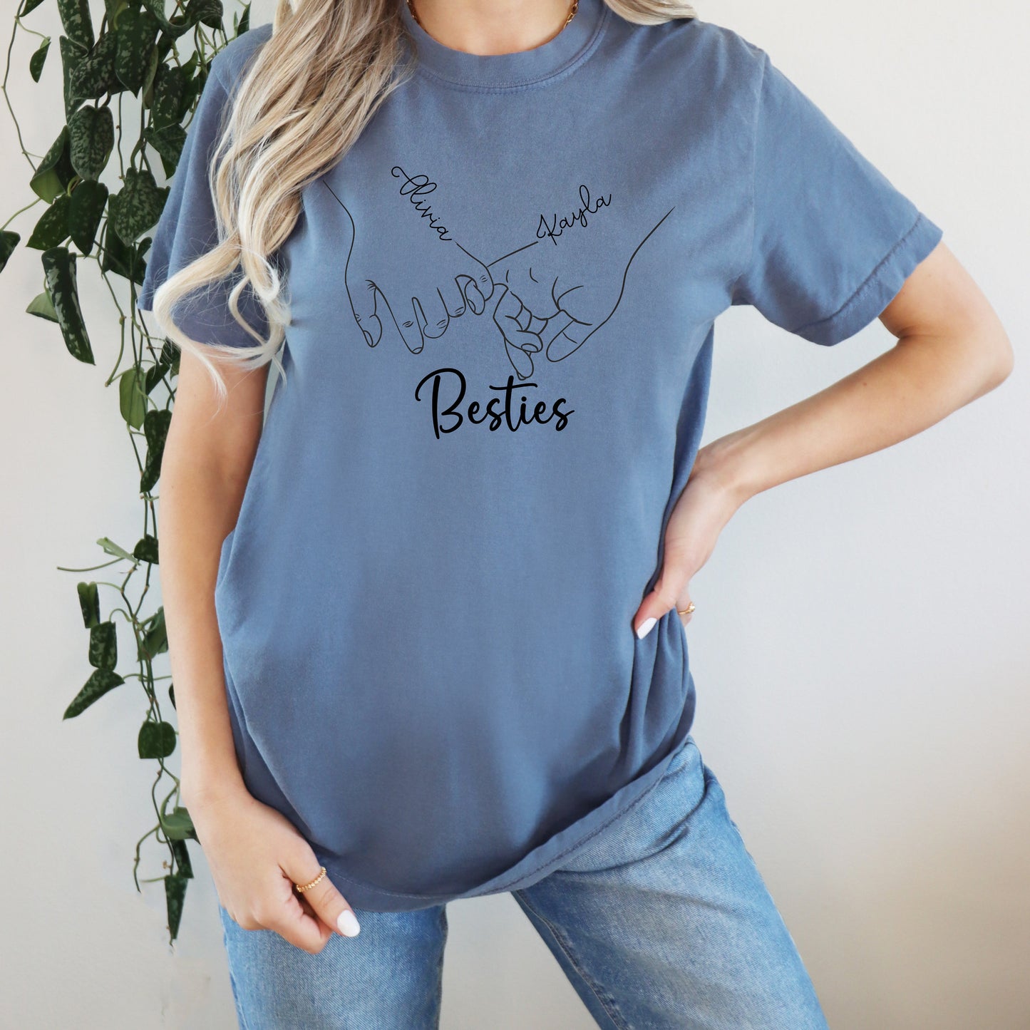 Best Friend T-Shirt Customizable - WaveBerry Threads