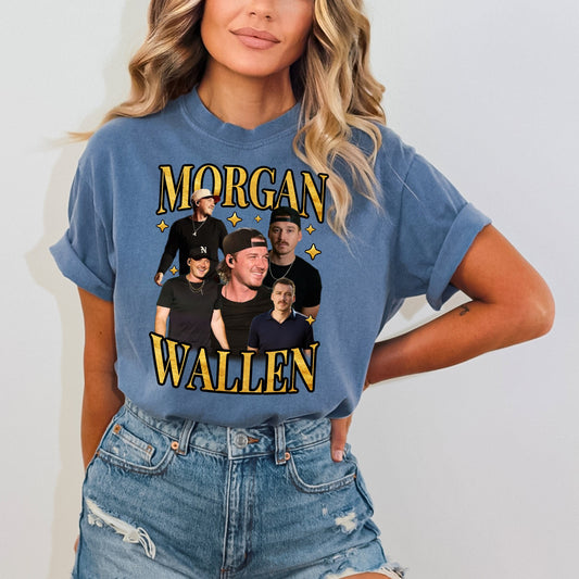 Morgan Wallen Collage T-Shirt - WaveBerry Threads