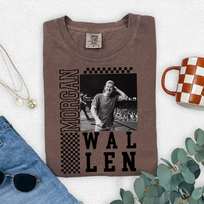 Morgan Wallen Retro Checkered T-Shirt - WaveBerry Threads