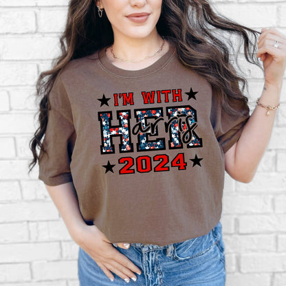 "I'm With Her/Harris" Kamala Harris 2024 T-Shirt