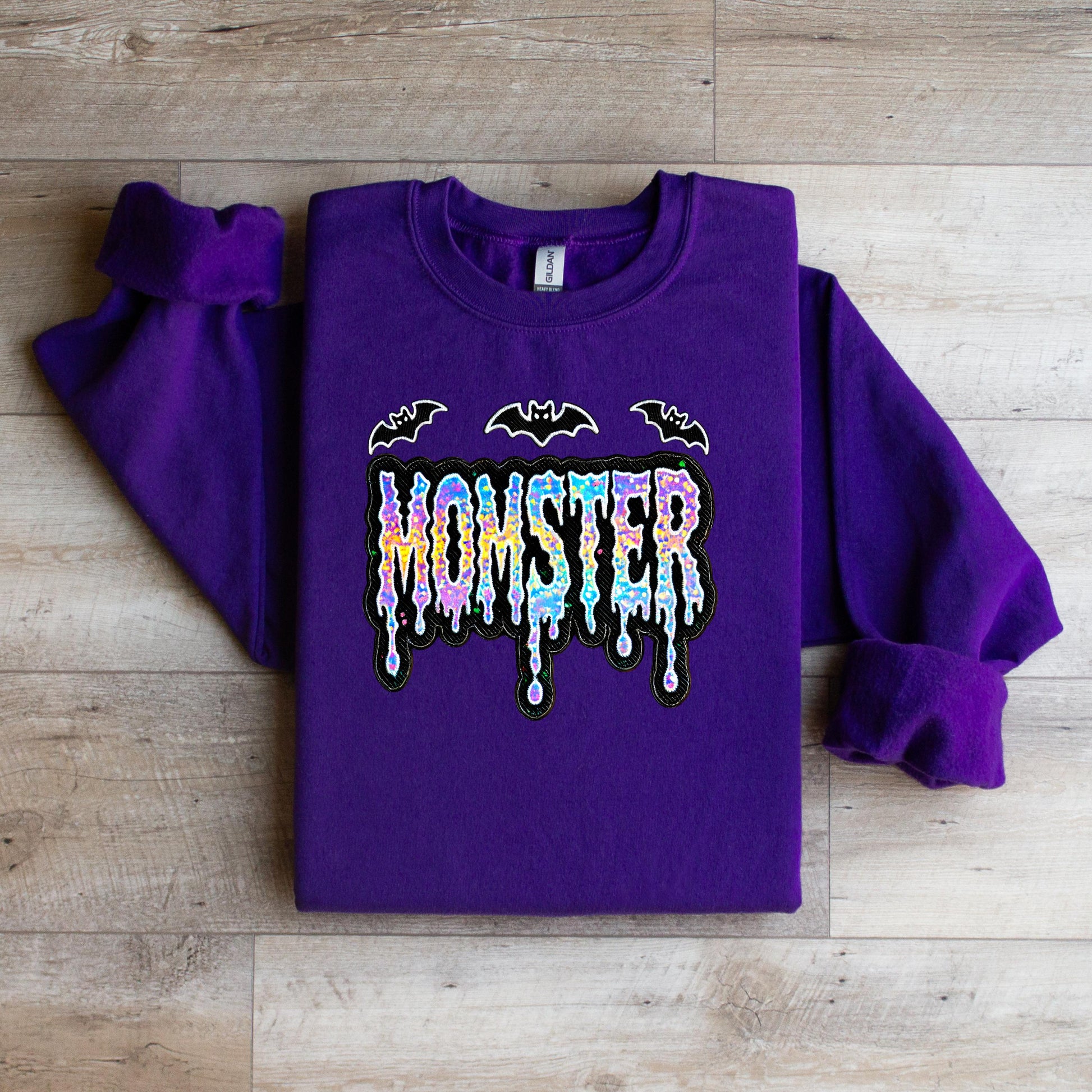 Momster Halloween Crewneck Sweatshirt - WaveBerry Threads