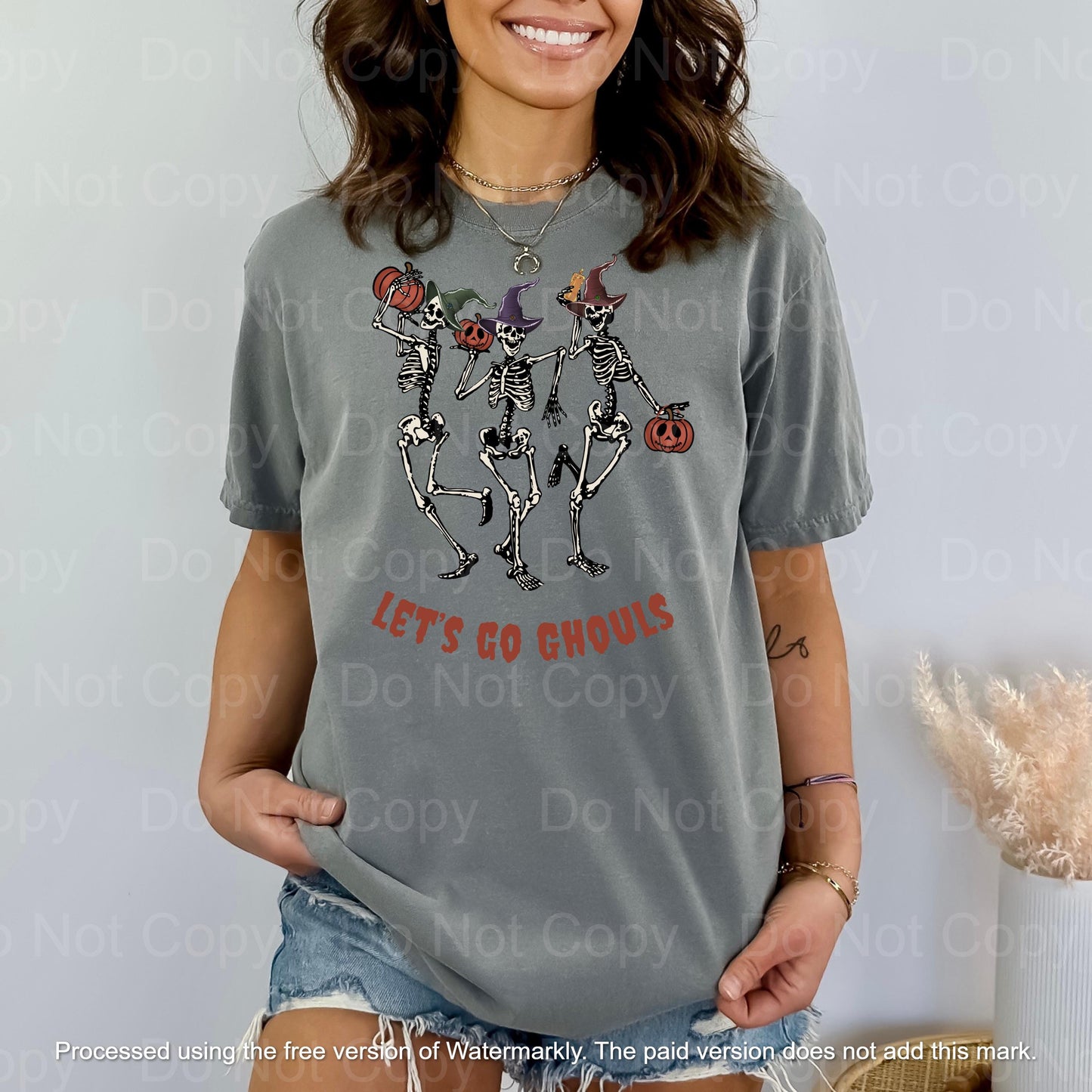 Dancing Skeleton Let's Go Ghouls Shirt