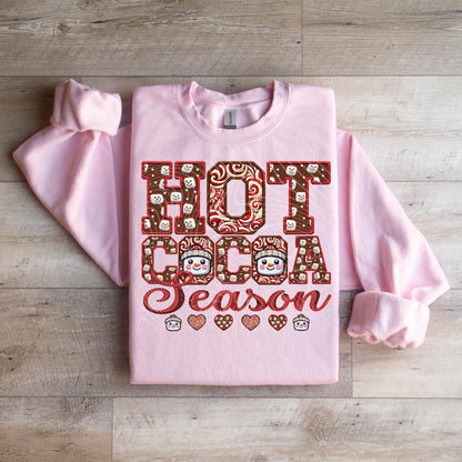 Hot Cocoa Season Crewneck Sweatshirt - WaveBerry Threads