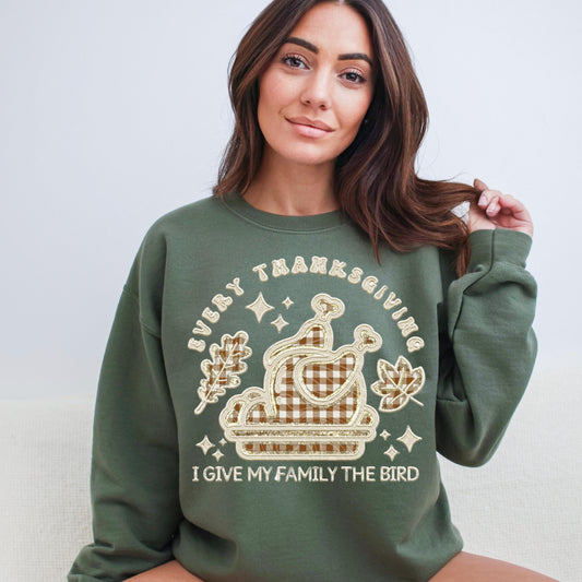 Custom Thanksgiving Sweatshirt - WaveBerry Threads