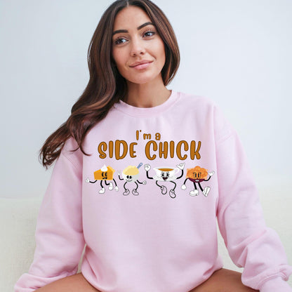 Side Chick Thanksgiving Sweatshirt - WaveBerry Threads