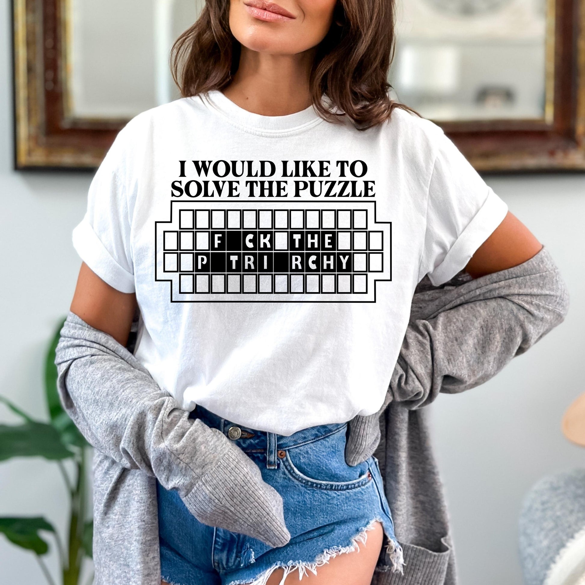 F*ck the Patriarchy Puzzle T-Shirt - WaveBerry Threads