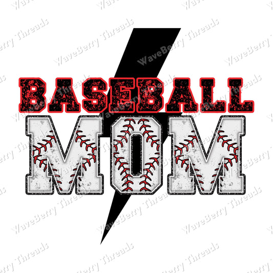 Baseball Mom Digital Download PNG File