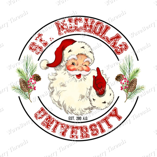 St. Nicholas University Digital Download PNG File