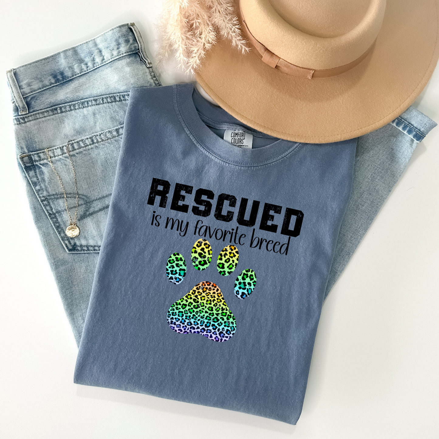 Rescued Is My Favorite Breed T-Shirt