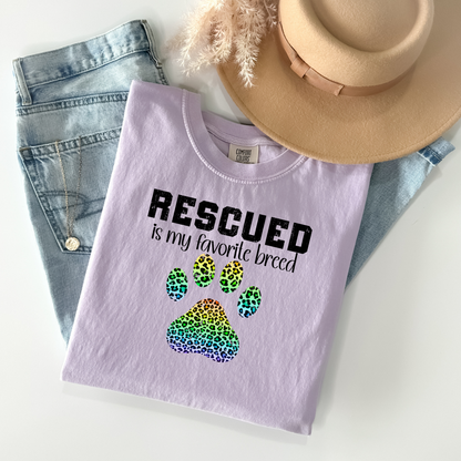 Rescued Is My Favorite Breed T-Shirt