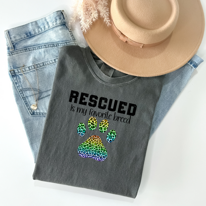 Rescued Is My Favorite Breed T-Shirt