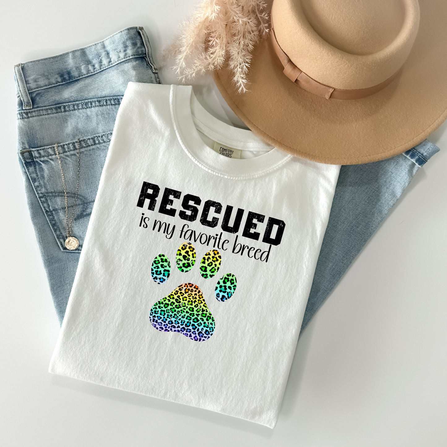 Rescued Is My Favorite Breed T-Shirt