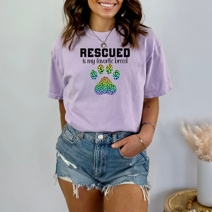 Rescued Is My Favorite Breed T-Shirt