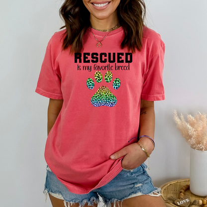 Rescued Is My Favorite Breed T-Shirt