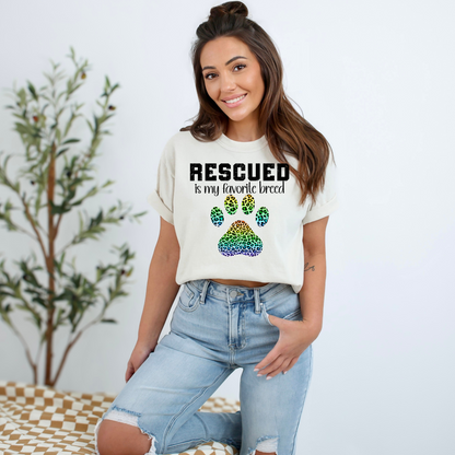 Rescued Is My Favorite Breed T-Shirt