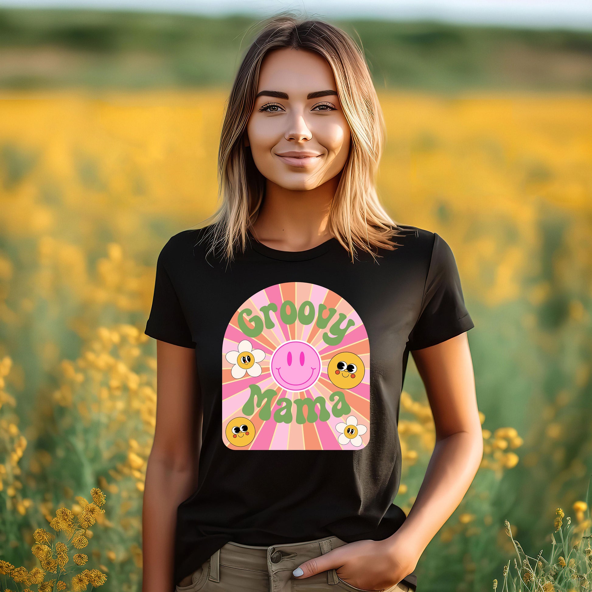 Groovy Mama T-Shirt - WaveBerry Threads