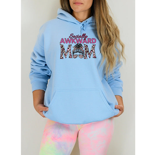 Socially Awkward Mom Hoodie Sweatshirt - WaveBerry Threads