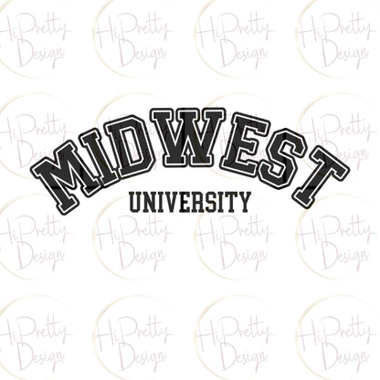 Midwest University Crewneck Sweatshirt - WaveBerry Threads