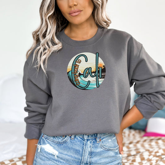 Going Back to Cali Biggie Crewneck Sweatshirt - WaveBerry Threads