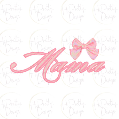 Mama Bow Crewneck Sweatshirt - WaveBerry Threads
