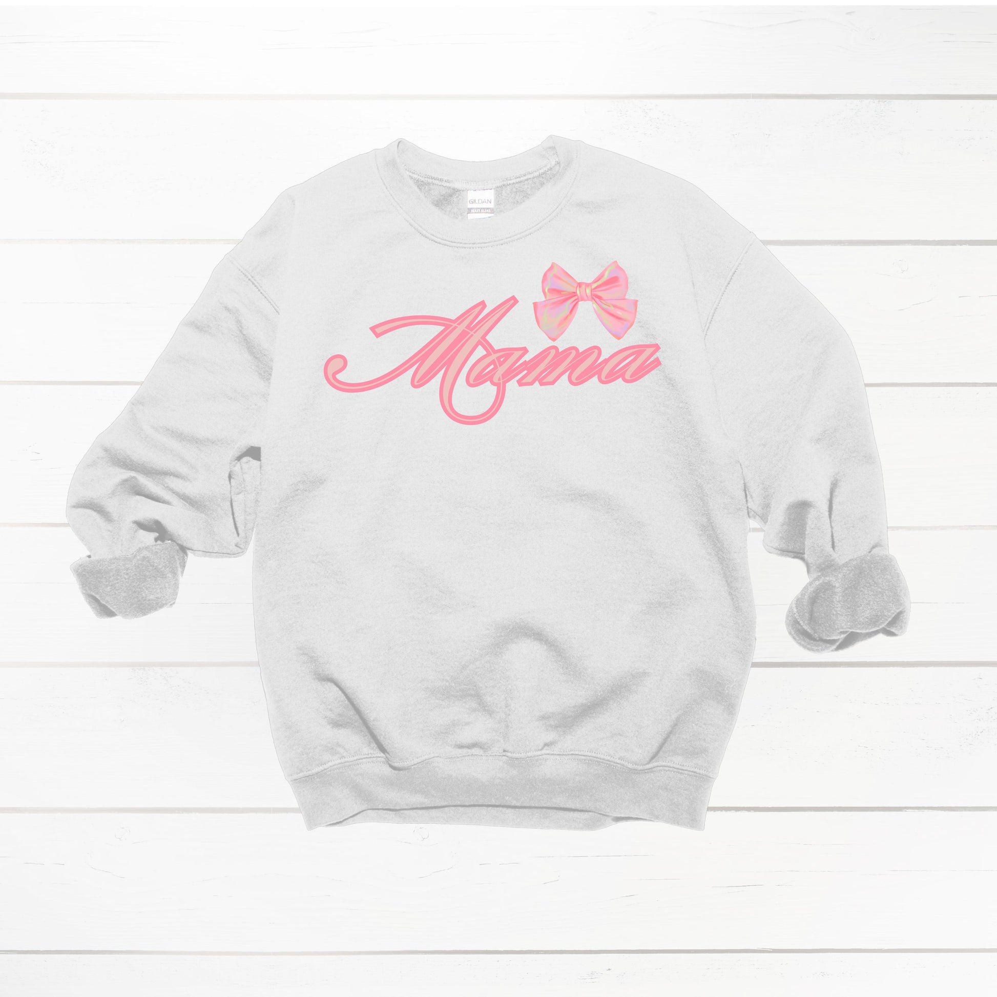 Mama Bow Crewneck Sweatshirt - WaveBerry Threads